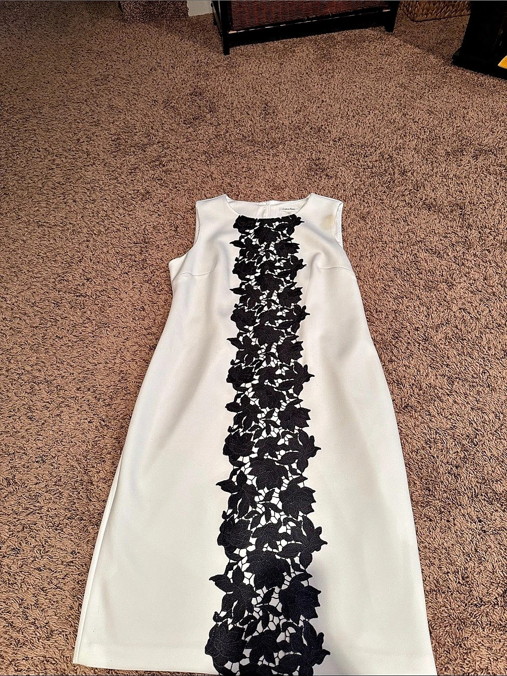 Calvin Klein Color Block Mini Dress Size 14 Like New